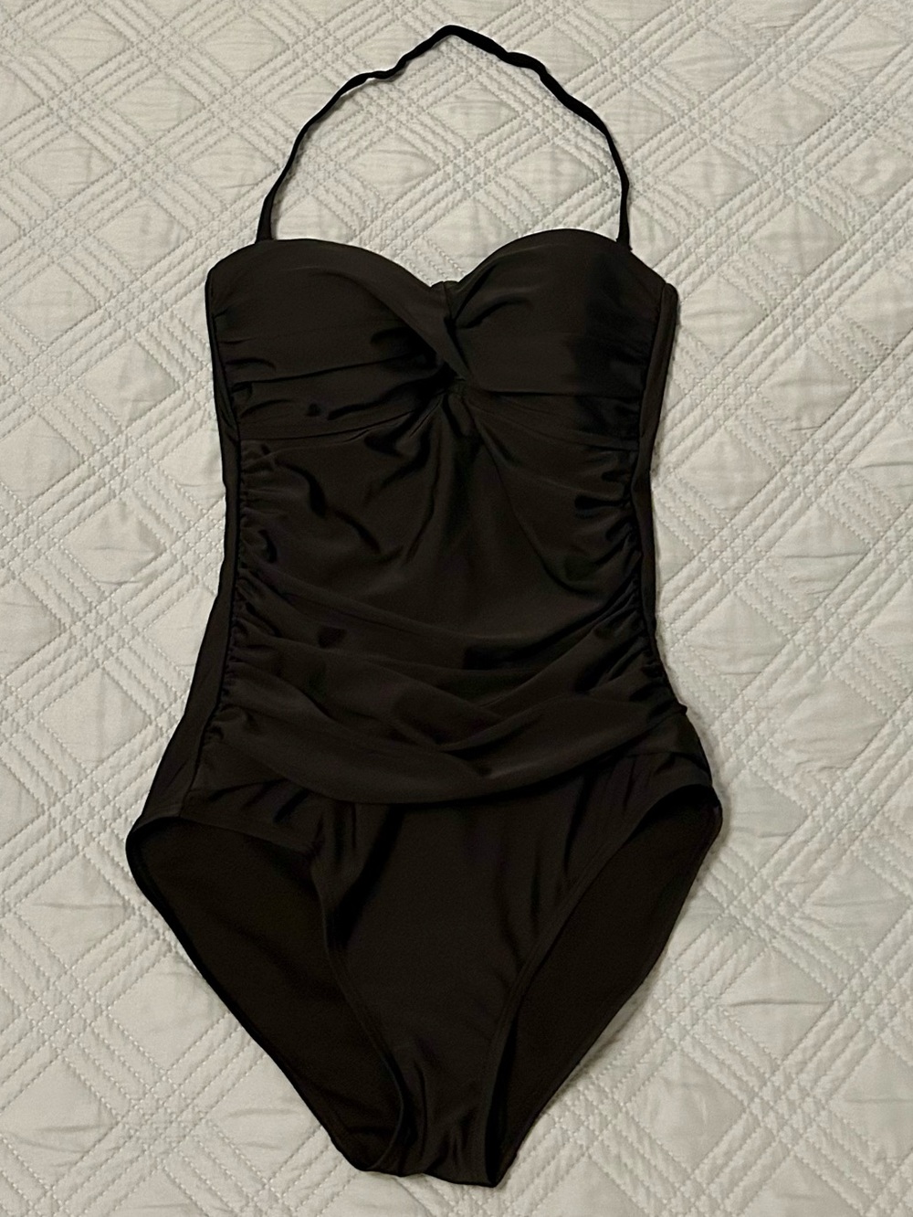 Ocean Blues Women’s Black One-Piece Swimsuit, Size Small